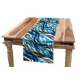 thumbnail image 1 of Abstract Table Runner, Surreal Expressionism Inspired Image Modern Art Stripes Swirls Waves Trippy, Dining Room Kitchen Rectangular Runner, 3 Sizes, by Ambesonne, 1 of 2