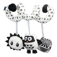 thumbnail image 3 of Juguete de espiral con sonajero, juguete colgante para asiento de coche de bebé en blanco y negro con espiral, juguete de espiral con acabado de lujo, 3 of 14