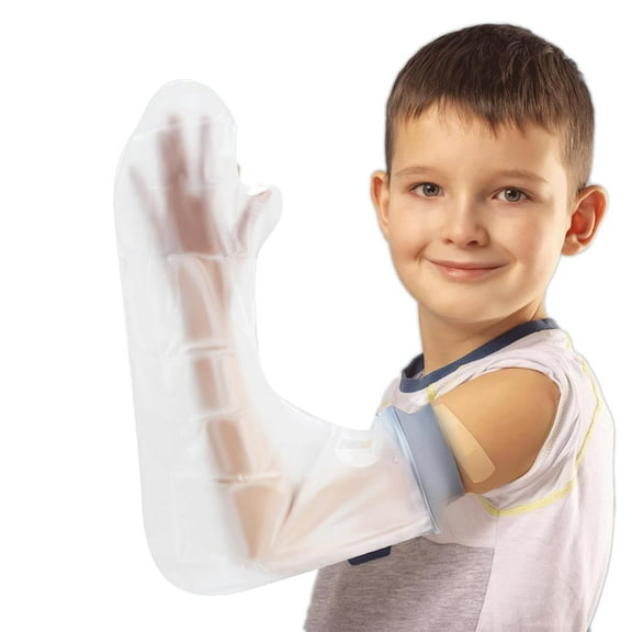Waterproof Full Arm Cast Covers for Shower Kids - Available in 3 Sizes Reusable Child Long Arm Cast Sleeve Bag Covers- Watertight Protection forWounded Elbow Wrist Hand Finger Forearm
