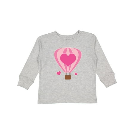 

Inktastic Valentine Hot Air Balloon Gift Toddler Toddler Girl Long Sleeve T-Shirt