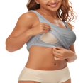thumbnail image 4 of LEEYNEER Women‘s Camisole with Built in Bra Tank Tops for Layering Stretch Casual Undershirts Wider Strap, 4 of 5