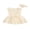 Khaki, variant on vera natura Infant Baby Girl Summer Jumpsuit Sleeveless Tulle Patchwork Lace Floral Romper with Headband