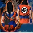 thumbnail image 1 of Classic Japanese Comic Dragon Ball Series 3D Digital Printing Zipper Sweatshirt Hooded Cardigan Jacket Cosplay Animation, 1 of 4