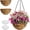 4 Pack-14 Inch, variant on Gaderth 12inch/14 Inch Hanging Planters with Coco Liner, Metal Chain Hanging Baskets, Hanging Flower Pots for Outside with Chain for Porch Balcony Garden Patio Decor