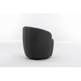 thumbnail image 6 of Sherpa Teddy Accent Swivel Round with Ergonomic Back, Dark Gray Upholstered Lounge Single Sofa Chair, 6 of 7