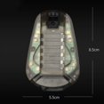 thumbnail image 5 of 4X Casco Luz de Baliza de Supervivencia Casco Luz Estroboscópica Seguridad Supervivencia Linterna IR Luz de Señal Impermeable con Cinta Mágica D, 5 of 5