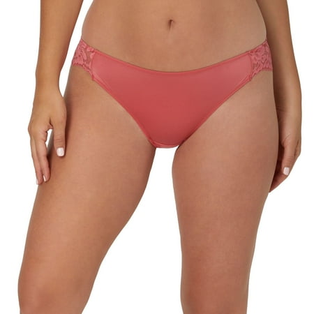 Maidenform Lace Back Tanga Underwear 40159 Color: Rouge With Rose Gold Size: 7
