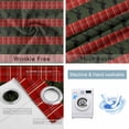 thumbnail image 2 of Fsddascl Christmas Winter Deer Blackout Curtains for Bedroom/Living Room, Thermal Insulated Kitchen Curtains, Red Classic Plaid Green Pastoral Grommet Darkening Window Treatment Drapes 52"x84"x2, 2 of 6