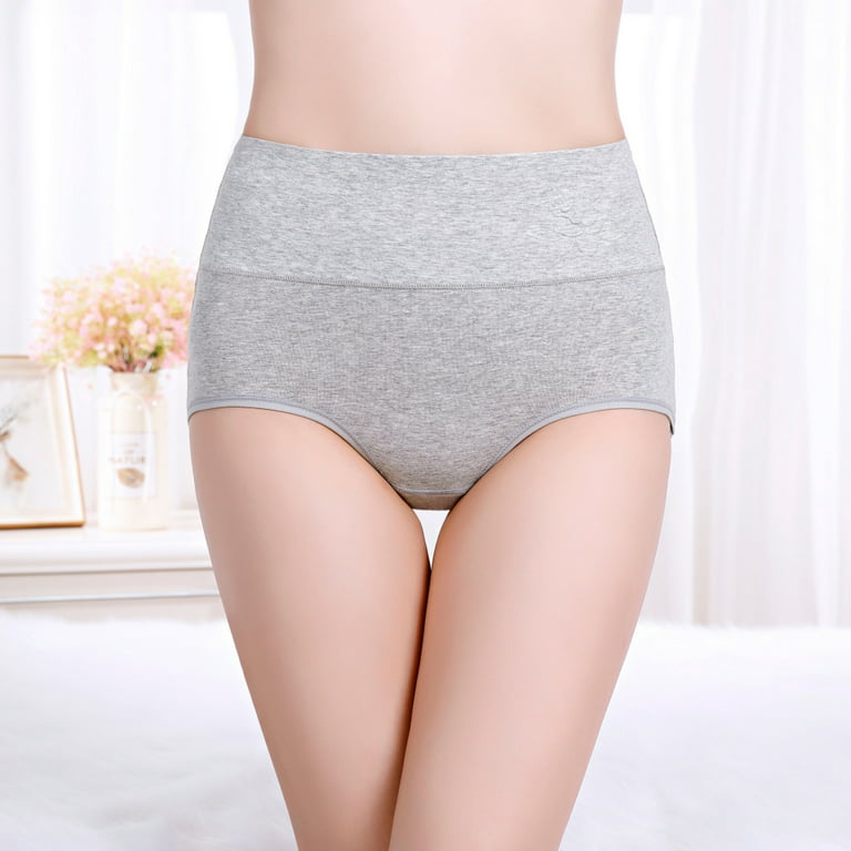 Soft Cotton Women's Panties High Waist Comfort Underwear for