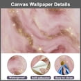 thumbnail image 5 of Peel and Stick Wallpaper Abstract Pink Marble Golden Sparkles Modern Art Wall Mural Decor Self Adhesive and Removable 69in x 98in, 5 of 8