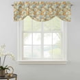 thumbnail image 5 of Tie Up Valance for Windows Yellow Sunflower Curtains Valances Rod Pocket Valance Window Treatments Farmhouse Floral Plant Balloon Curtains for Kitchen Living Room Bedroom Bathroom Decor 42x12 Inch, 5 of 9