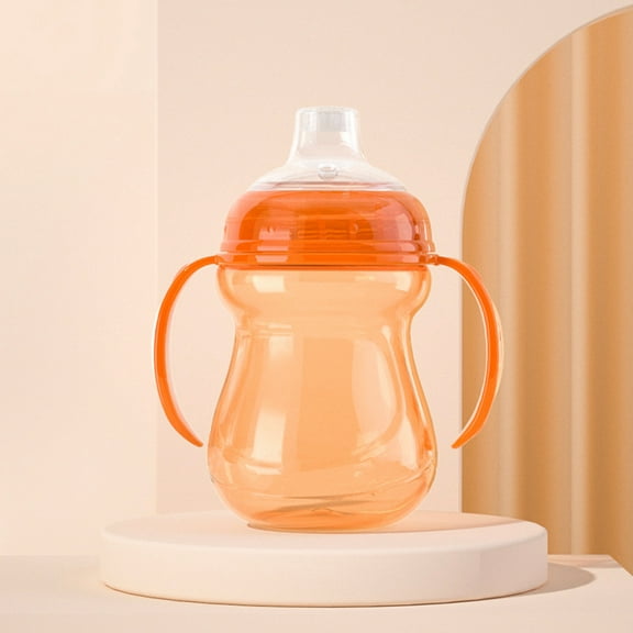 Vestitly 240 ML Wide Caliber PP Baby Bottle With Handle Anti Drop Anti Flatulence Plastic Baby Bottle