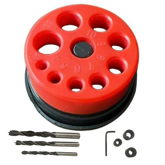 Juego de tapa de colector de polvo para taladro eléctrico, colector de polvo a prueba de polvo con 9 aperturas, dispositivo de recipiente para polvo,
