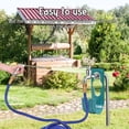 thumbnail image 4 of Estbridge Heavy-Duty Wall-Mounted Garden Hose Rack  Multicolor ABS Plastic Hose Hanger for Organized Storage & Easy Access  Up to 110lbs Capacity Light blue, 4 of 8