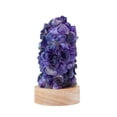 thumbnail image 5 of Natural Stone Salt Lamp with USB Charging and Wooden Base for Bedroom and Meditation, 5 of 10
