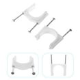 thumbnail image 3 of 1 Set 25Pcs 30mm Double Nail Wire Cable Clips Practical Wire Clips (White), 3 of 8