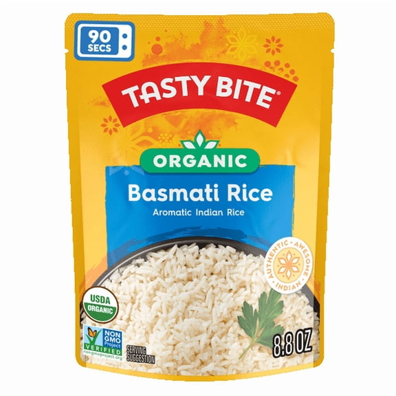Tasty Bite, Organic Basmati Rice, 8.8 oz (250 g) Pack of 4