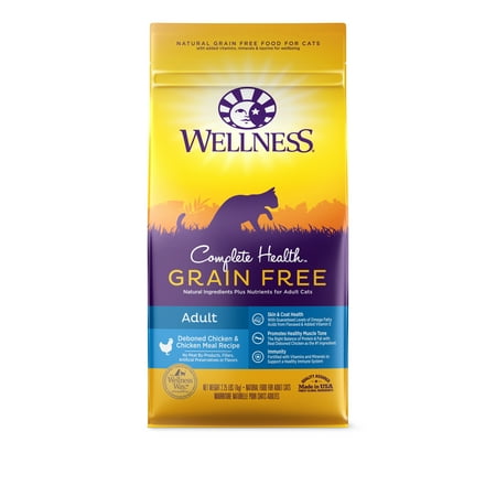 UPC: 0076344092001 | Wellness Complete Health Natural Grain Free Deboned Chicken & Chicken Meal Dry Cat Food  2.25 Pound Bag