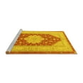 thumbnail image 2 of Ahgly Company Machine Washable Indoor Rectangle Persian Yellow Traditional Area Rugs, 7' x 10', 2 of 4