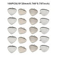 thumbnail image 2 of Jumpingount 100 Uds colgante en forma de corazón cabujón Base bandejas colgantes DIY cinabrio romántico accesorios de joyería informales Ropa, zapatos y accesorios Miscelánea 19*20mm Jumpingount AP015873-03, 2 of 6