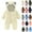 B Beige, variant on Baby Boys Snowsuit - Cozy Fleece-Lined Winter Snowsuit - Baby Pram Bodysuit with Hood