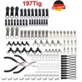thumbnail image 1 of 197x Reißverschluss Reparatur Set Cremallera Schieber Metall Repair Ersatz & Zange, 1 of 5