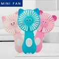 thumbnail image 4 of URTERYSER Handheld Fan Cute Cartoon Animal Fans Soft Foam Battery Powered for Student Panda Kitten Fan Portable Color A, 4 of 9