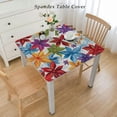 thumbnail image 2 of nygtbtfer Fitted Tablecloth For Rectangle Table, Elastic Edge Polyester Home Decor Tablecloths Spill Proof Washable Table Clothes For Garden Patio Picnic White, 2 of 7