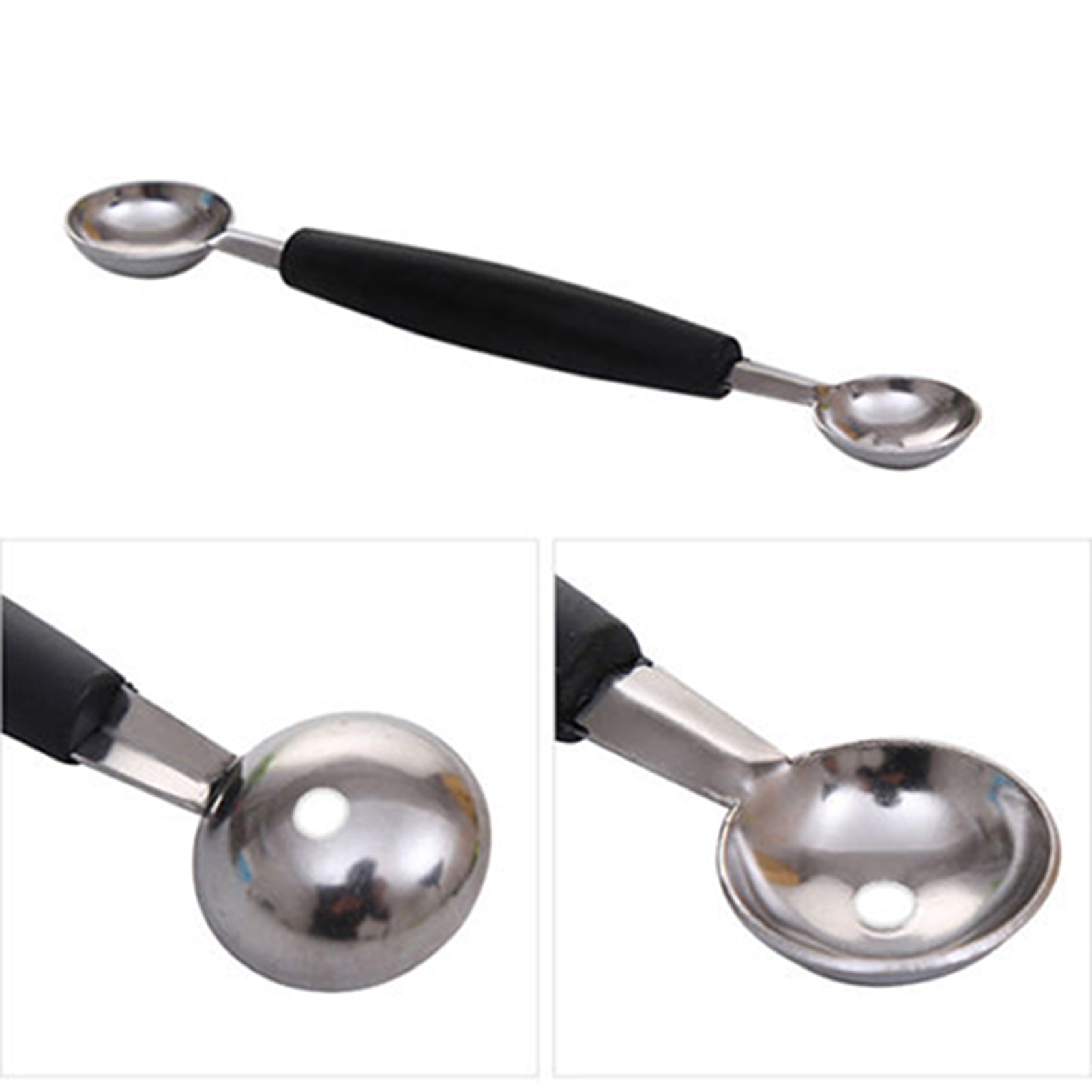 Stainless Steel Double-sided Fruit Melon Baller Scoop, Plastic Handle –  TOP-KITCHEN