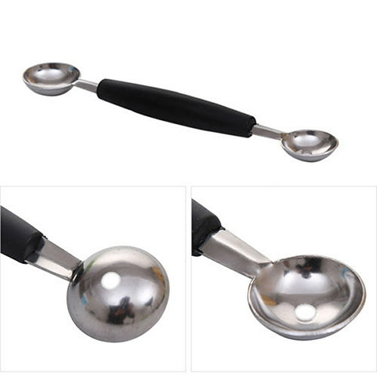 Stainless Steel Ice Cream Scooper, A Good Metal Scoop Tools For Kitchen,  For Making Meatball/Melon Ball/Watermelon/Fruits, Measuring Spoon Cup for  Cooking Bakin… in 2023
