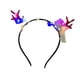 thumbnail image 4 of Diadema con astas iluminadas y plumas, diadema luminosa para espectáculos de carnaval, 4 of 9