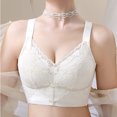 thumbnail image 2 of Bigersell V-NeckBra New Comfortable Without Underwire Bra Padded Bra Style F-1003 Beige XL, 2 of 5
