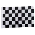 thumbnail image 1 of Shisuyan Drapeau d'Événements Sportifs Drapeau à Damier Drapeau de Course Drapeau en Polyester Drapeau de Match Fête Drapeau à Agiter, 1 of 8