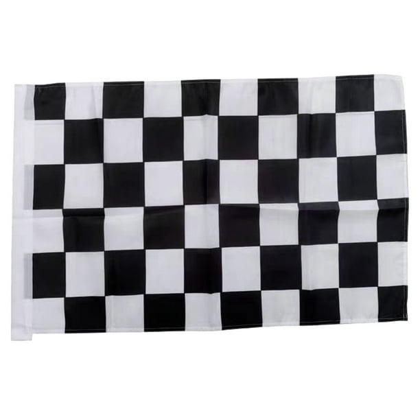 FELTECHELECTR Bandera de carreras, bandera a cuadros, pancarta, coche de carreras, decoración para fiesta, recuerdo de fiesta
