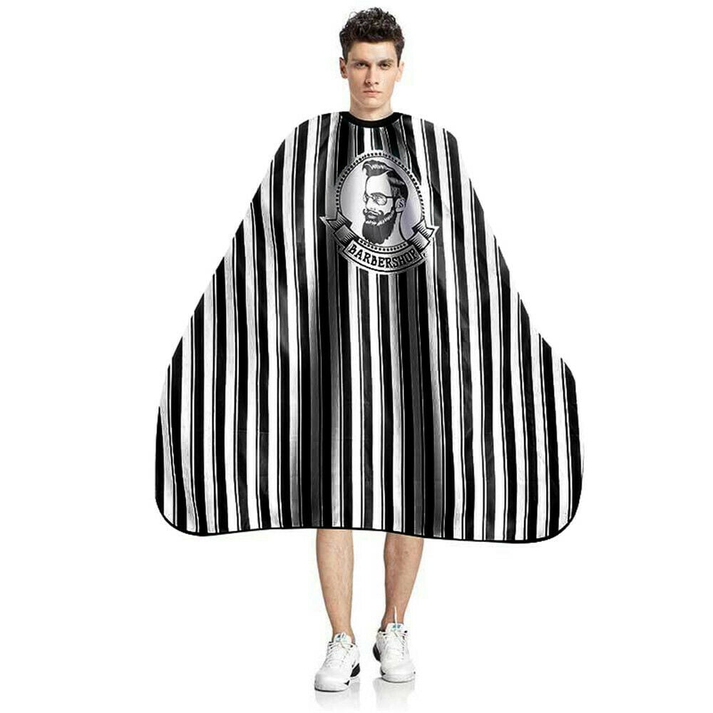 Barbohoo Barber Cape for Men Professional Hair Cutting Salon Cape with Snap Closures Waterproof Large Hairdressing Styling Cape Gown Apron for Barber- 63”×