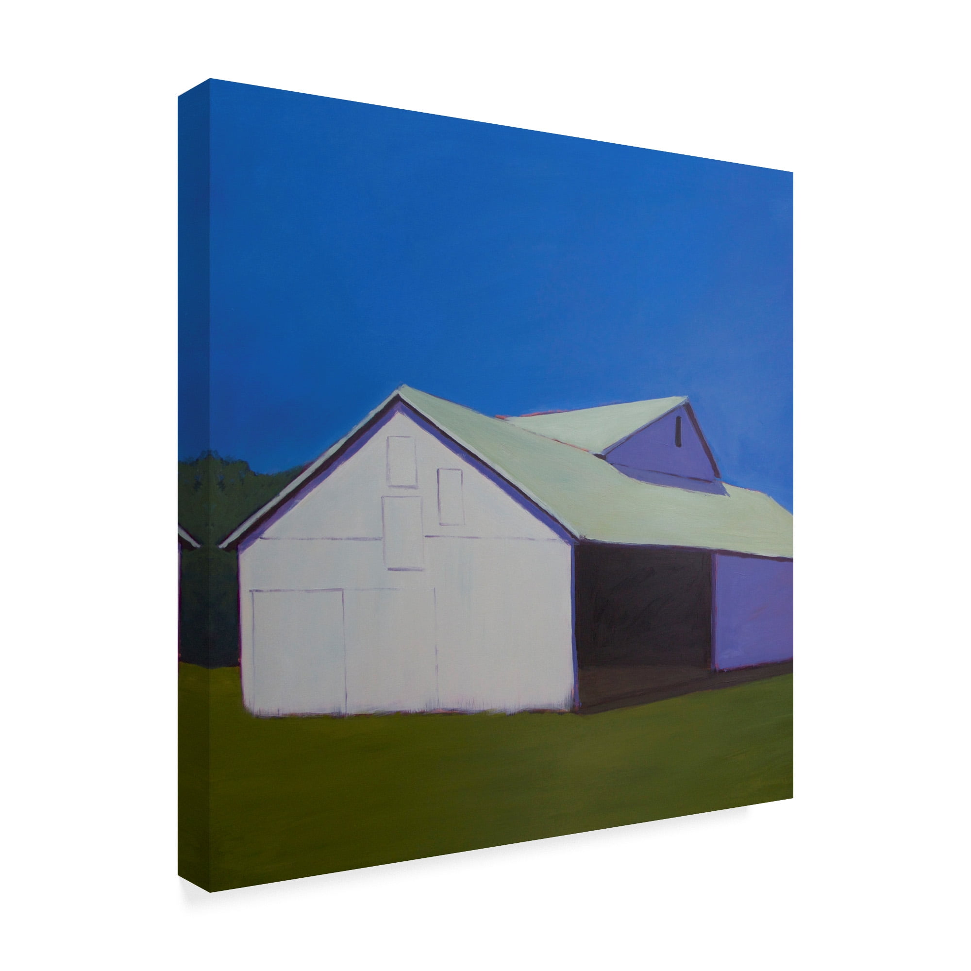 Trademark Fine Art 'Lonely Barn' Canvas Art by Carol Young