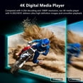 thumbnail image 2 of 4K HD Digital Media Player, TV MP4 Video Player for USB Drive/Micro SD Card, Auto Playback, Digital Signage, H.265/HEVC, Optical/HDMI/AV Output, Grey, 2 of 5