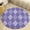 Flannel, variant on Purple Diamond Grid Color Round Area Rugs for Bedroom Living Room, 6FT Soft Indoor Circle Carpets, Carpet Home Decor Floor Mat