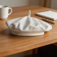 thumbnail image 3 of Byfri French Style Linen Beret Hat Lightweight Artist Cap for Daily Wear White 54-58cm, 3 of 7