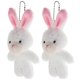 thumbnail image 1 of Wwawa House Doll Plush Bunnies for Decor 2Pcs Mini Soft Stuffed Animal Set, 1 of 5