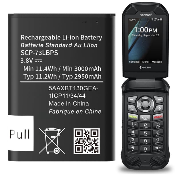 Batería ITMBET SCP-73LBPS 3000 mAh 3,8 V para Kyocera DuraXV E4810