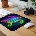 thumbnail image 5 of Neon Turtle Mouse Pad Low Profile Gaming Mat, 5 of 7