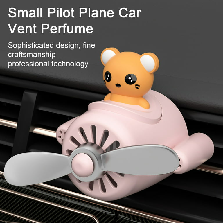 Car Air Fresheners,Cute Cartoon Pilot Car Diffuser Outlet Fan Air Diffuser  for Car Vent Perfume Automotive Decoration