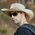 thumbnail image 3 of Hgrintd 2024 Hat for Solid Colour Shade Sun Hat Fisherman's Hat Sun Hat Men's Summer Hiking Sun Hat,Beige-On Clearance, 3 of 4