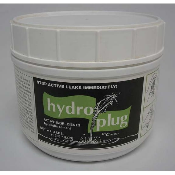 Je Tomes Hydraulic Cement, Jar, Gray, Hydroplug C118
