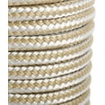 thumbnail image 4 of 3/8 Inch X 200 Feet Double Braid Nylon Anchor Line with Stainless Steel Thimble and Plastic Chuck (White/Gold), 4 of 18