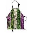 thumbnail image 1 of Flower Apron Collage Mix Diverse Herbs and Blossoming Bouquet Flowers Romantic Wedding Concept, Unisex Kitchen Bib Apron with Adjustable Neck for Cooking Baking Gardening, Green Violet, by Ambesonne, 1 of 3