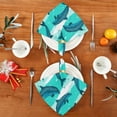 thumbnail image 4 of GZHJMY Dolphin Cloth Napkins Set of 6, Reusable Washable Polyester Dinner Napkins for Family, Restaurant, Wedding, Party Decor 20 x 20 Inch, 4 of 7