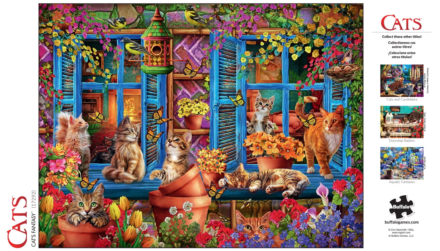 Buffalo Games 750-Piece Cat's Fantasy Jigsaw Puzzle