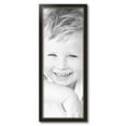 thumbnail image 2 of ArtToFrames 12x32 inch Black Velvet with Gold Picture Frame, Black MDF Poster Frame (4690), 2 of 7
